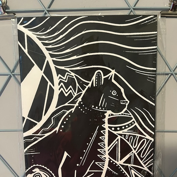 Black & White Lithograph 11x17 Mountain Lion 3/300 - Picture 2 of 11